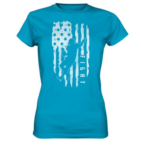 USA Flag Fight - Ladies Premium Shirt - Amfoo Shop