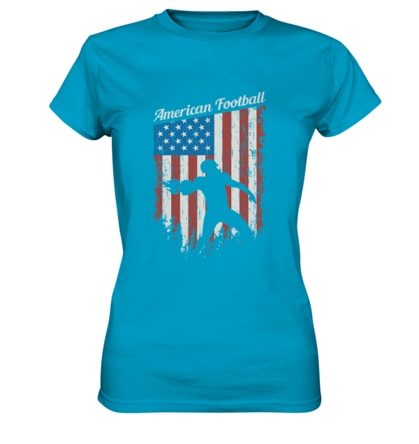 American Football Banner - Ladies Premium Shirt - Amfoo Shop