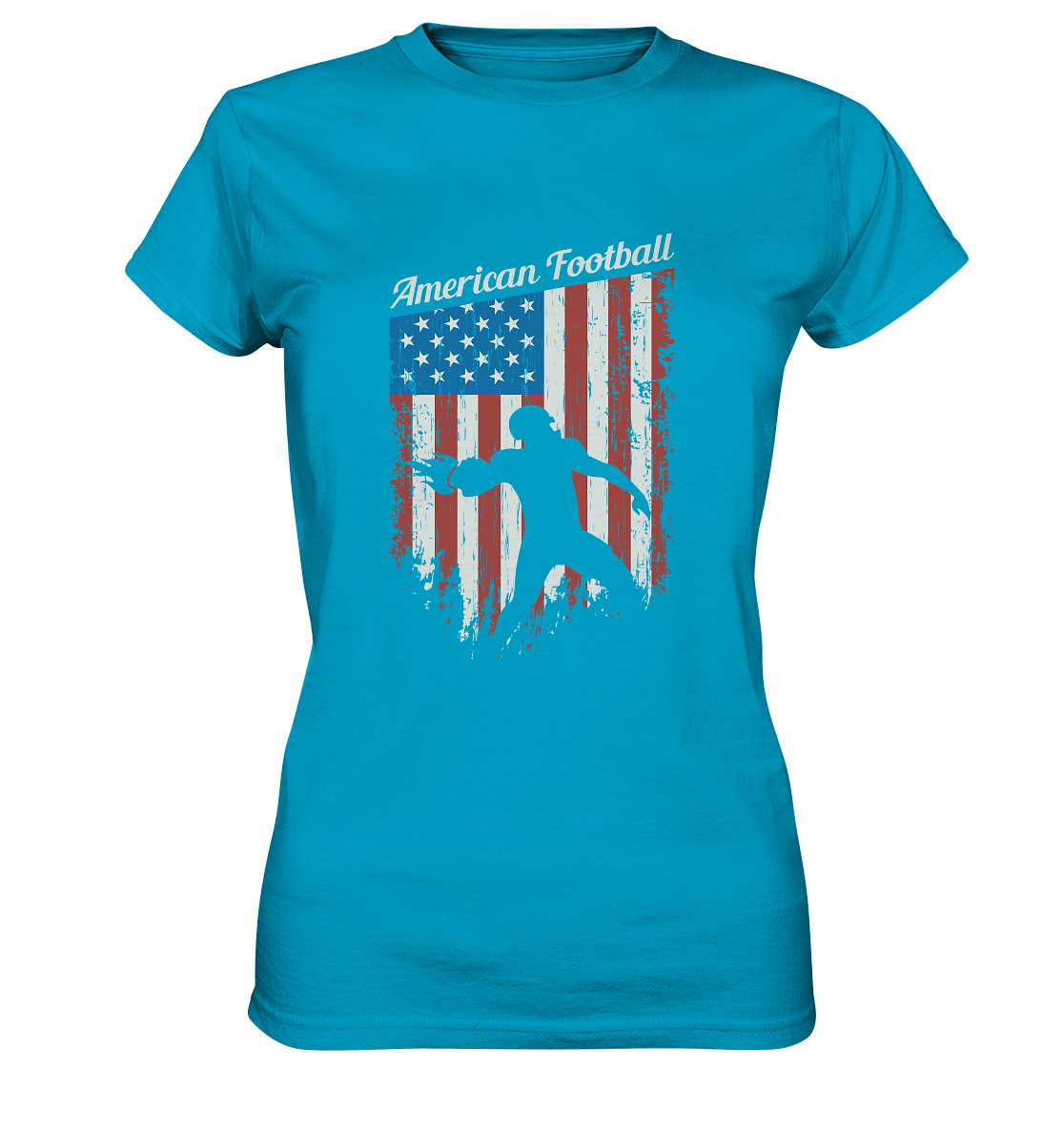 American Football Banner - Ladies Premium Shirt - Amfoo Shop