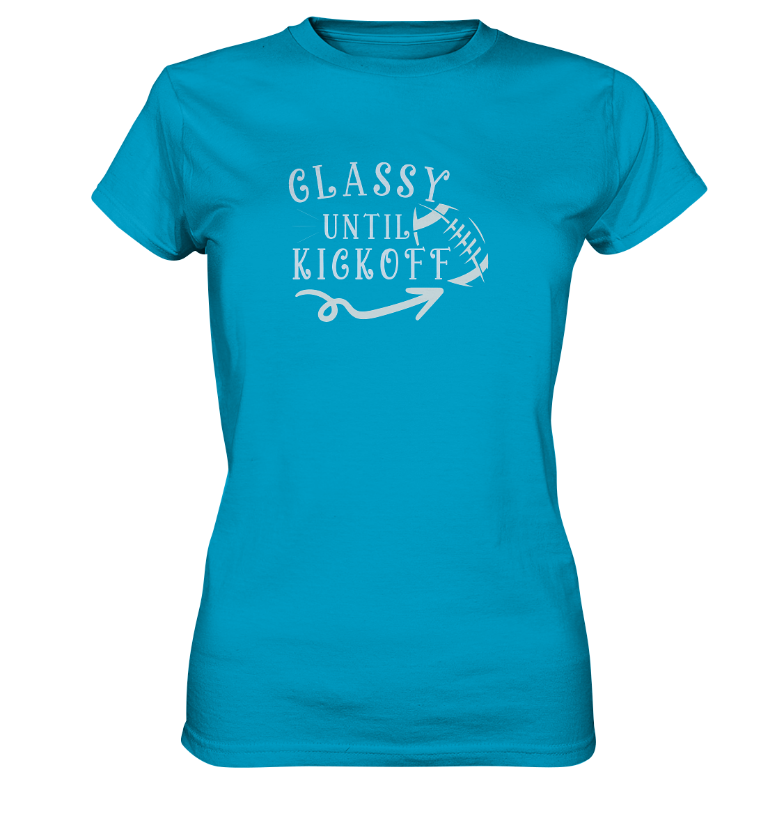 Glassy until Kick Off - Ladies Premium Shirt - Amfoo Shop