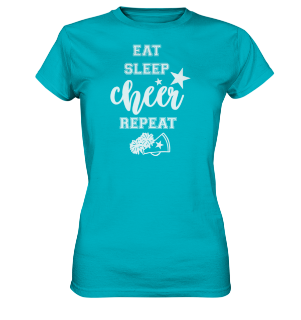 Eat Sleep Cheer - Ladies Premium Shirt - Amfoo Shop