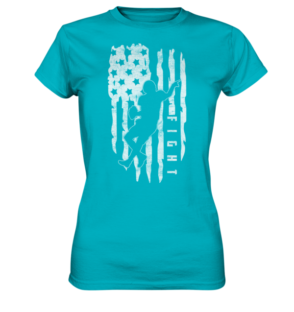 USA Flag Fight - Ladies Premium Shirt - Amfoo Shop