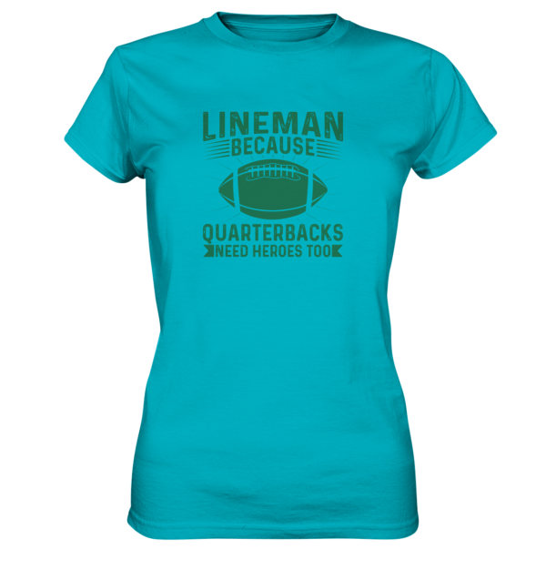 Lineman Heroes Green - Ladies Premium Shirt - Amfoo Shop