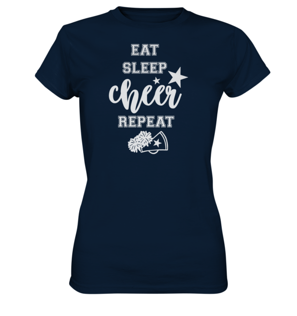 Eat Sleep Cheer - Ladies Premium Shirt - Amfoo Shop