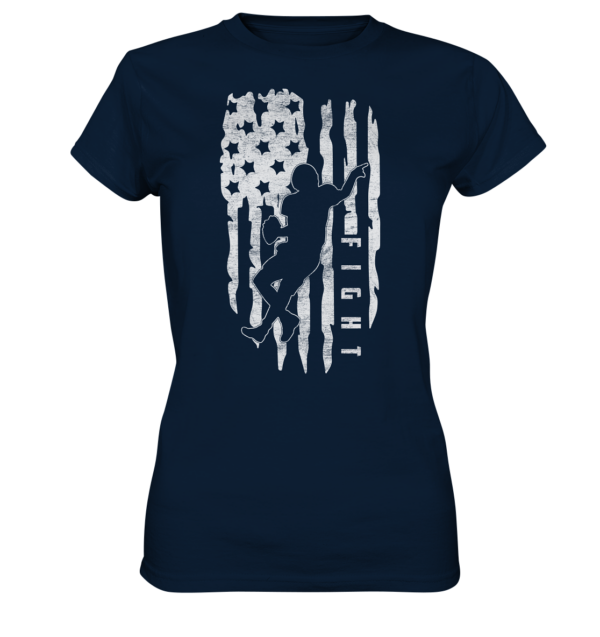 USA Flag Fight - Ladies Premium Shirt - Amfoo Shop