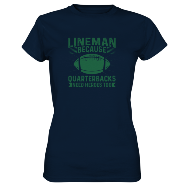 Lineman Heroes Green - Ladies Premium Shirt - Amfoo Shop