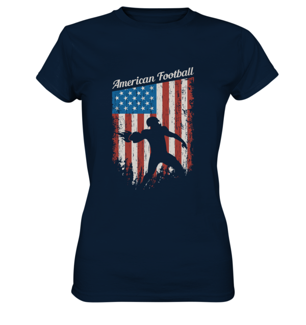 American Football Banner - Ladies Premium Shirt - Amfoo Shop