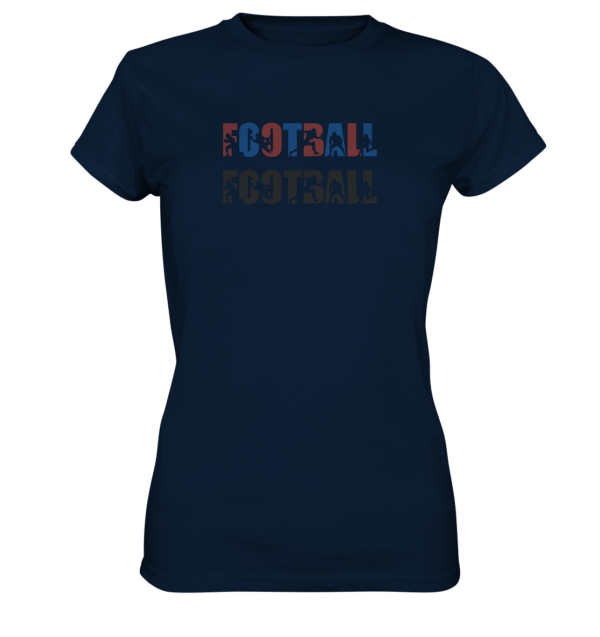 Football Silhouette - Ladies Premium Shirt - Amfoo Shop