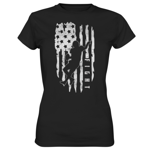 USA Flag Fight - Ladies Premium Shirt - Amfoo Shop