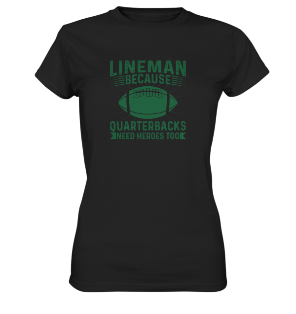 Lineman Heroes Green - Ladies Premium Shirt - Amfoo Shop