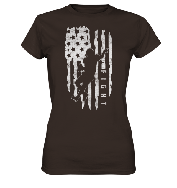 USA Flag Fight - Ladies Premium Shirt - Amfoo Shop