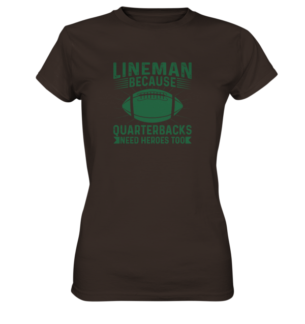 Lineman Heroes Green - Ladies Premium Shirt - Amfoo Shop