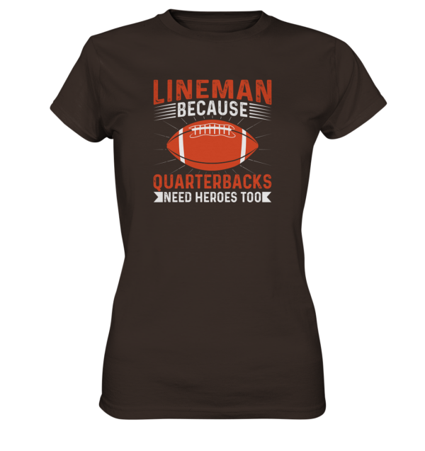 Lineman Quarterback Heroes - Ladies Premium Shirt - Amfoo Shop