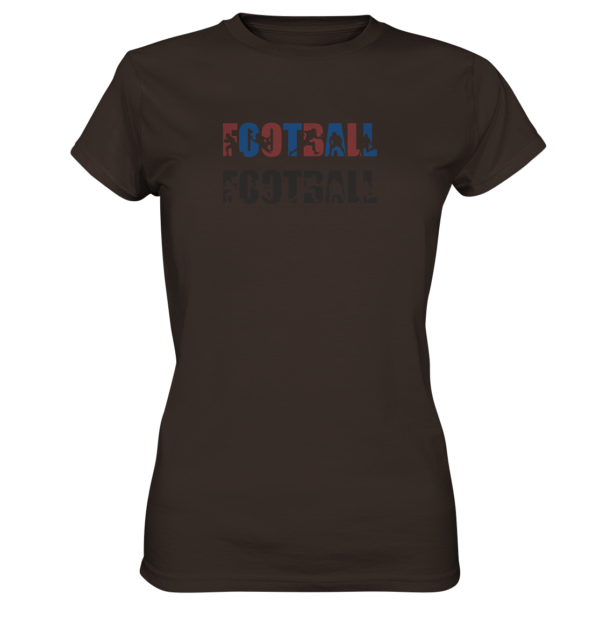 Football Silhouette - Ladies Premium Shirt - Amfoo Shop