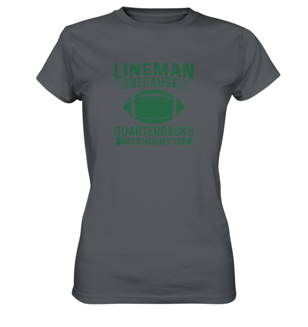 Lineman Heroes Green - Ladies Premium Shirt - Amfoo Shop