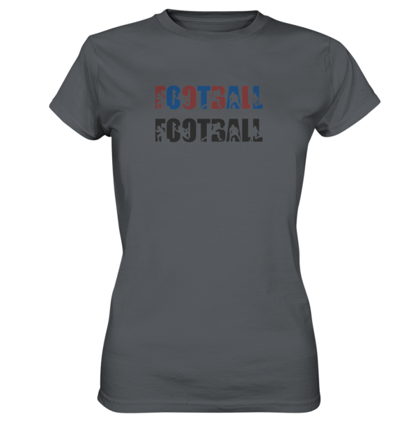 Football Silhouette - Ladies Premium Shirt - Amfoo Shop