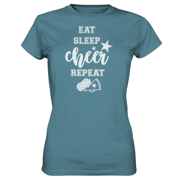 Eat Sleep Cheer - Ladies Premium Shirt - Amfoo Shop