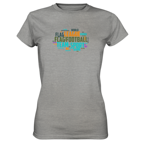 Flag Football Word Bubble - Ladies Premium Shirt - Amfoo Shop