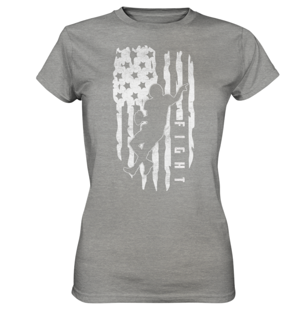 USA Flag Fight - Ladies Premium Shirt - Amfoo Shop