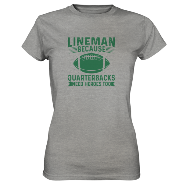 Lineman Heroes Green - Ladies Premium Shirt - Amfoo Shop