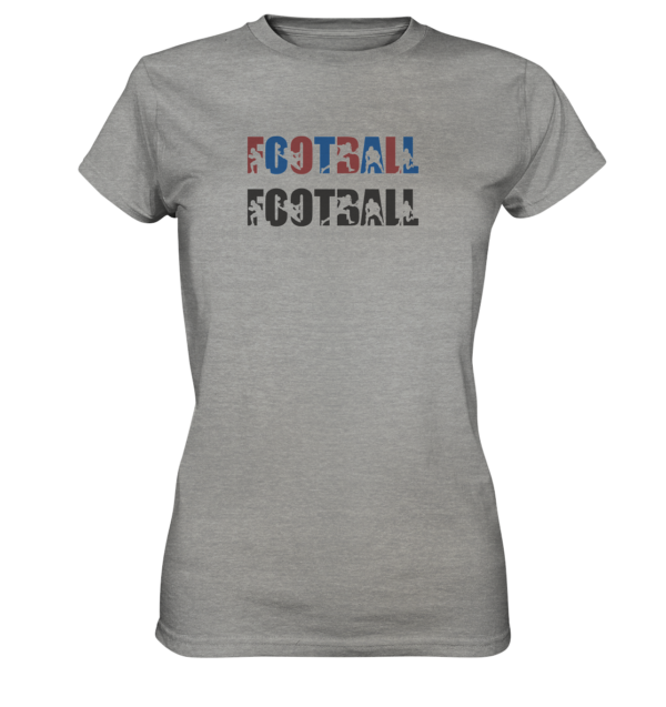 Football Silhouette - Ladies Premium Shirt - Amfoo Shop