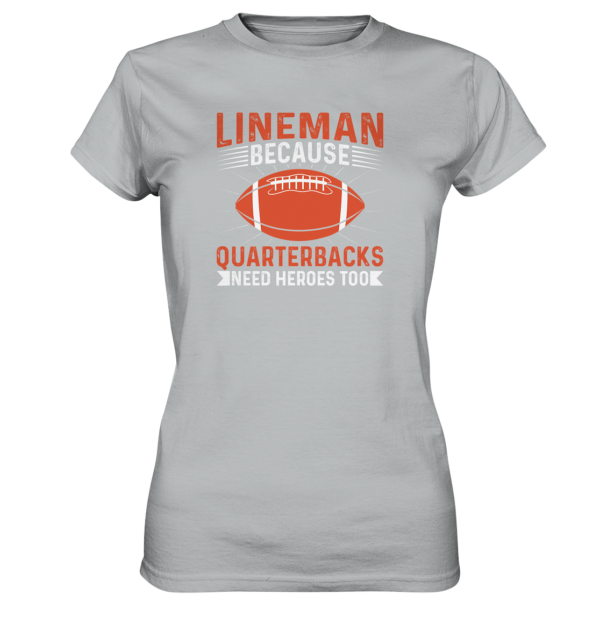 Lineman Quarterback Heroes - Ladies Premium Shirt - Amfoo Shop