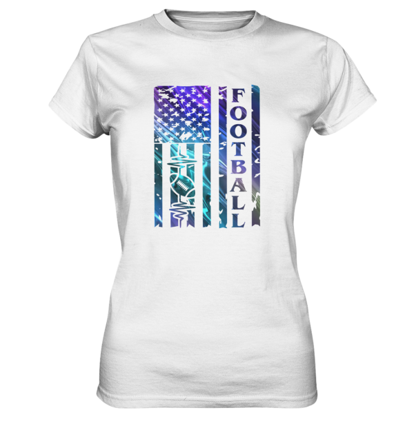 USA Football Flag - Ladies Premium Shirt - Amfoo Shop