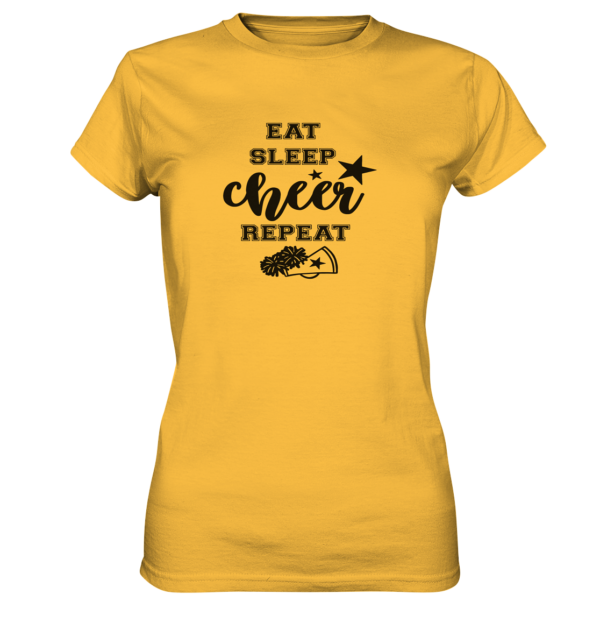 Eat Sleep Cheer Repeat - Ladies Premium Shirt - Amfoo Shop