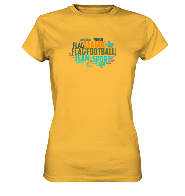 Flag Football Word Bubble - Ladies Premium Shirt - Amfoo Shop