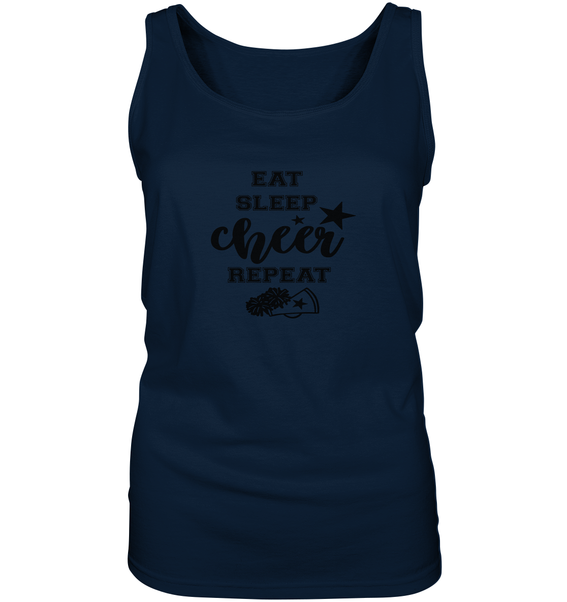 Eat Sleep Cheer Repeat - Ladies Tank-Top - Amfoo Shop