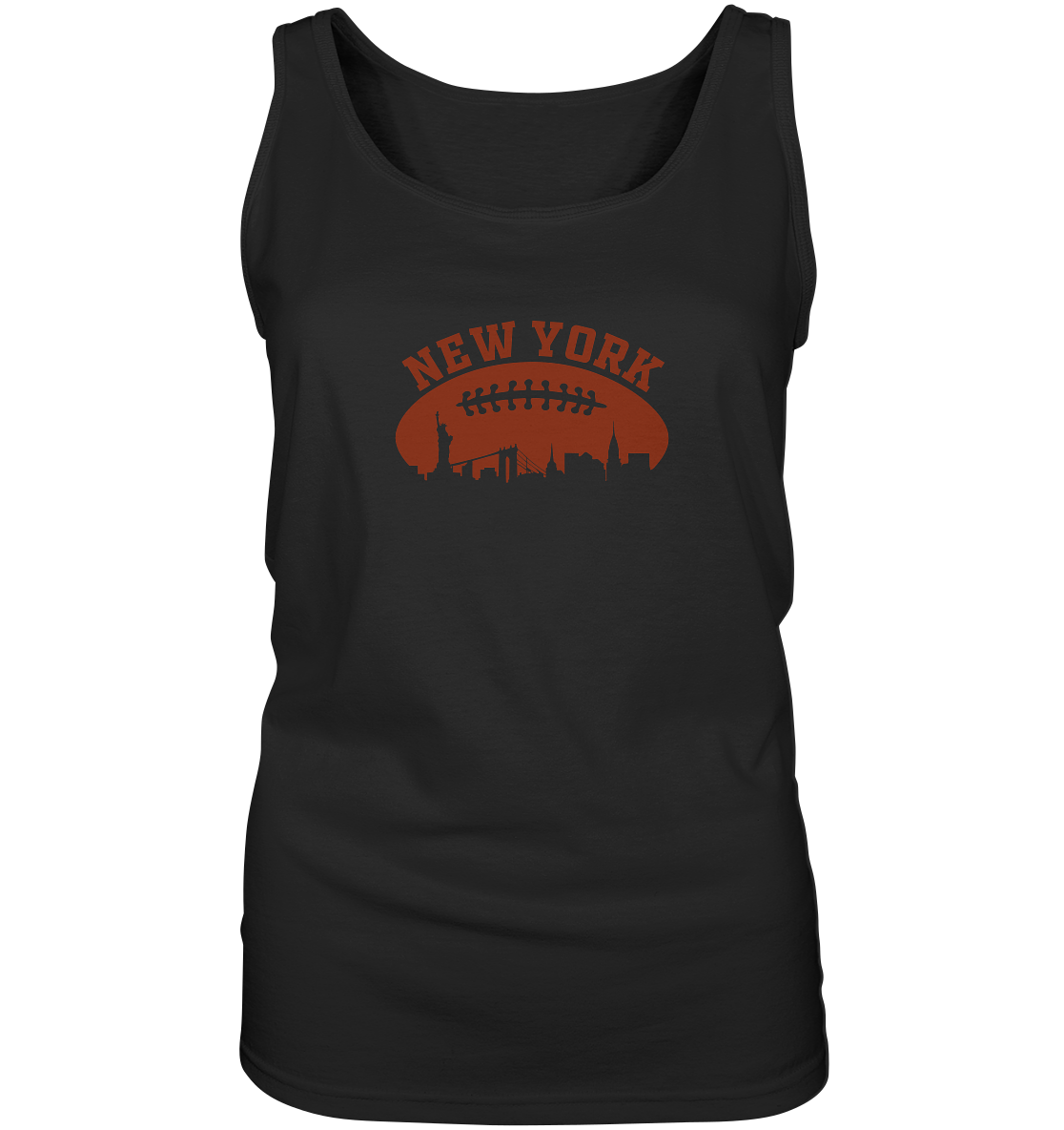 New York Football Silhoutte - Ladies Tank-Top - Amfoo Shop