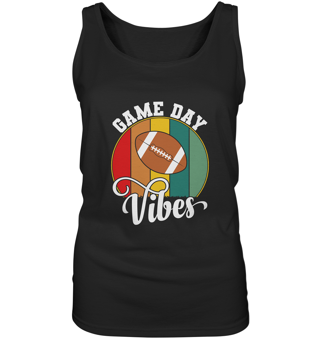 Game Day Vibes White - Ladies Tank-Top - Amfoo Shop