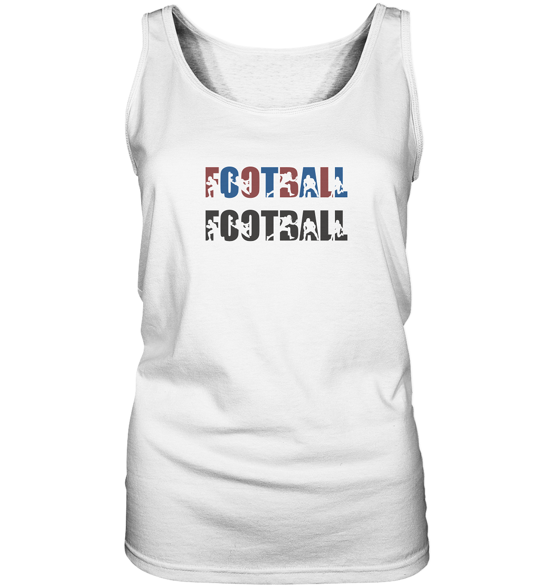 Football Silhouette - Ladies Tank-Top - Amfoo Shop