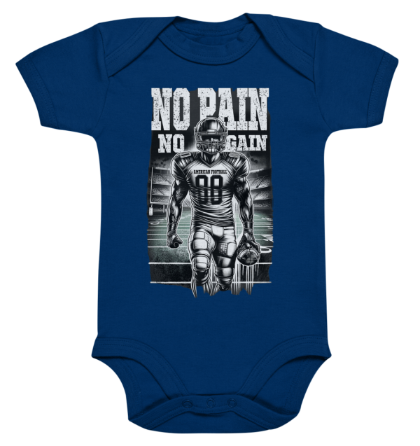 No Pain No Gain - Organic Baby Bodysuite - Amfoo Shop