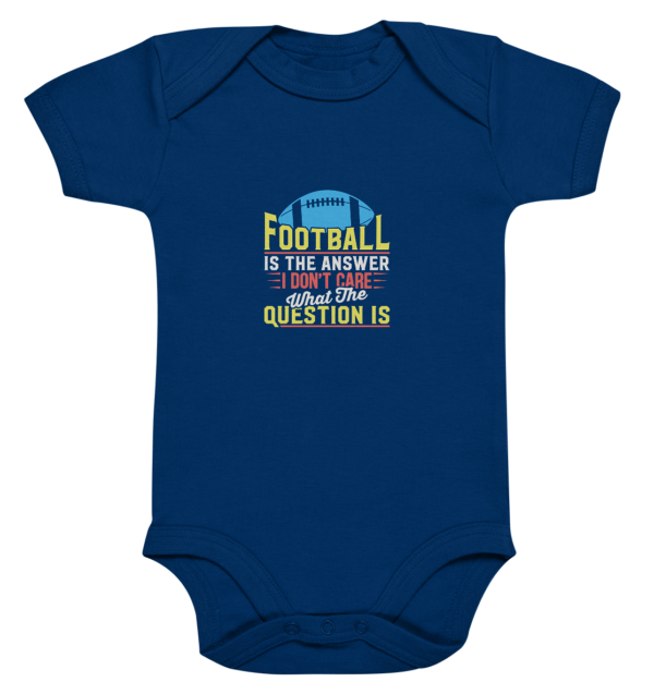 Football is the Answer - Organic Baby Bodysuite - Amfoo Shop