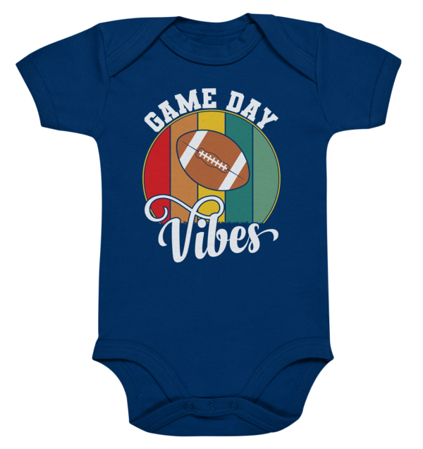 Game Day Vibes White - Organic Baby Bodysuite - Amfoo Shop