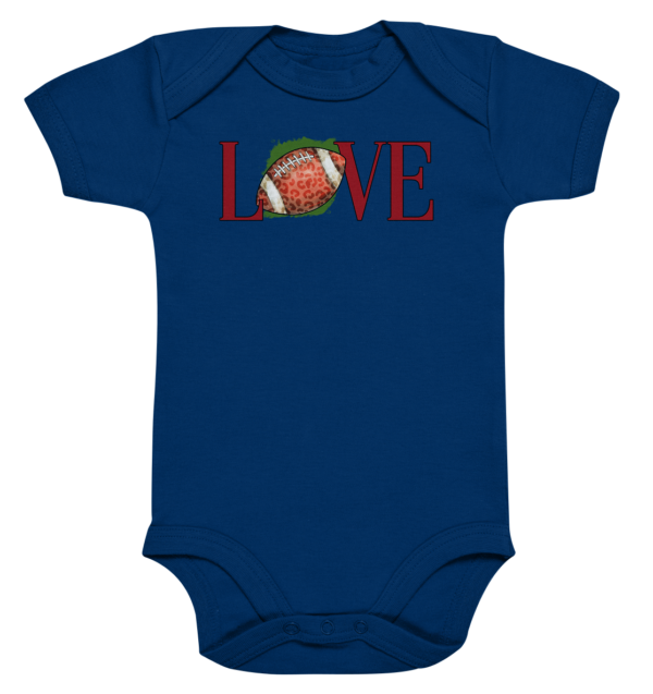 Football Love - Organic Baby Bodysuite - Amfoo Shop