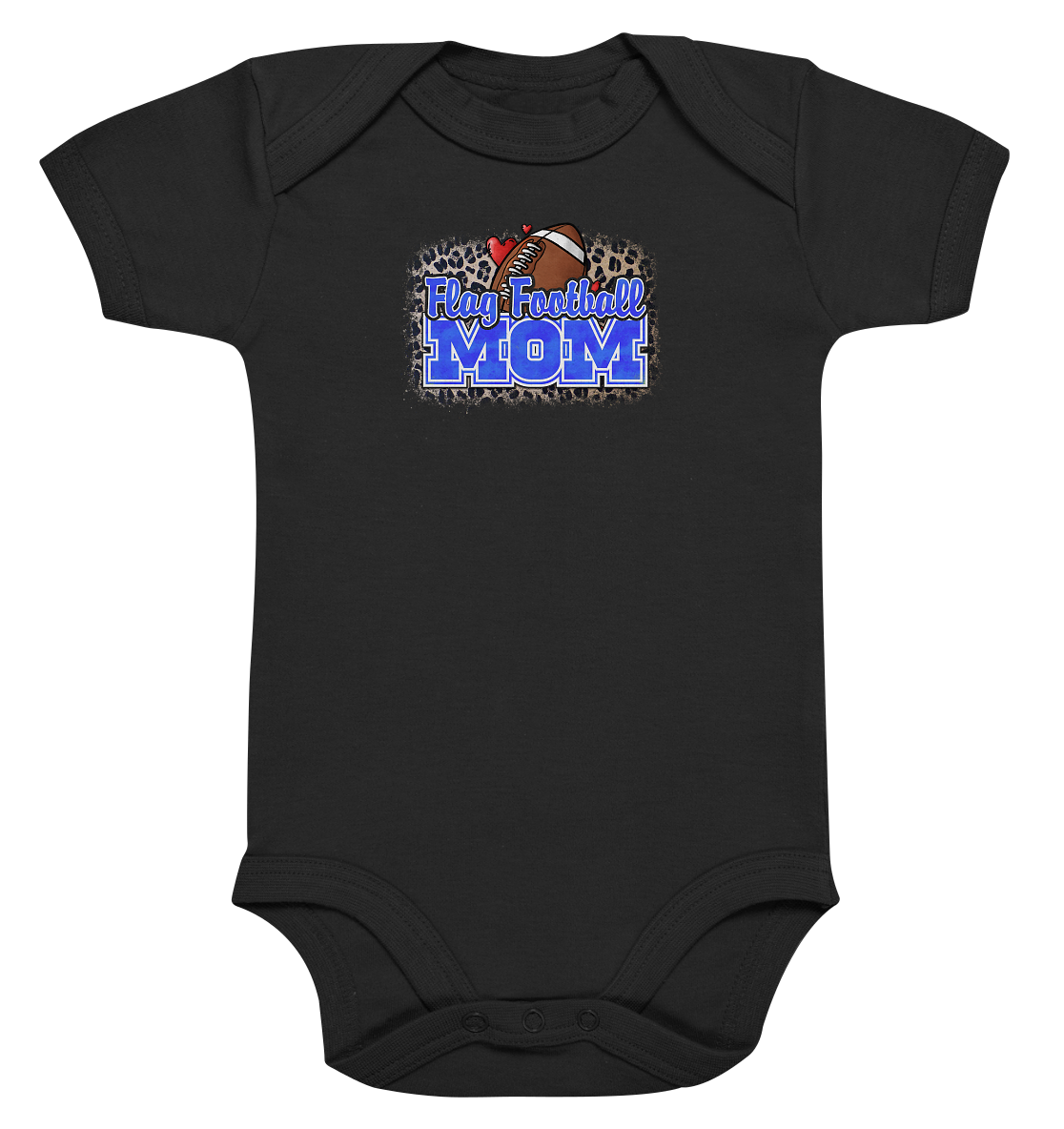 Flag Football Mom - Organic Baby Bodysuite - Amfoo Shop