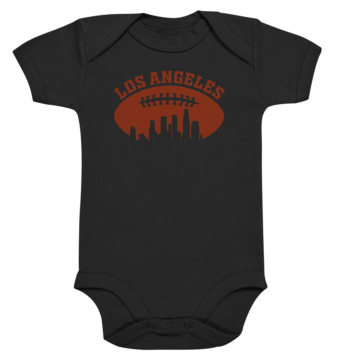 Los Angeles Football Silhouette - Organic Baby Bodysuite - Amfoo Shop