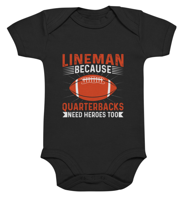 Lineman Quarterback Heroes - Organic Baby Bodysuite - Amfoo Shop