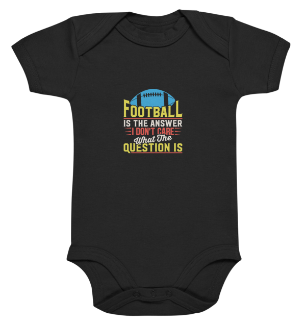 Football is the Answer - Organic Baby Bodysuite - Amfoo Shop