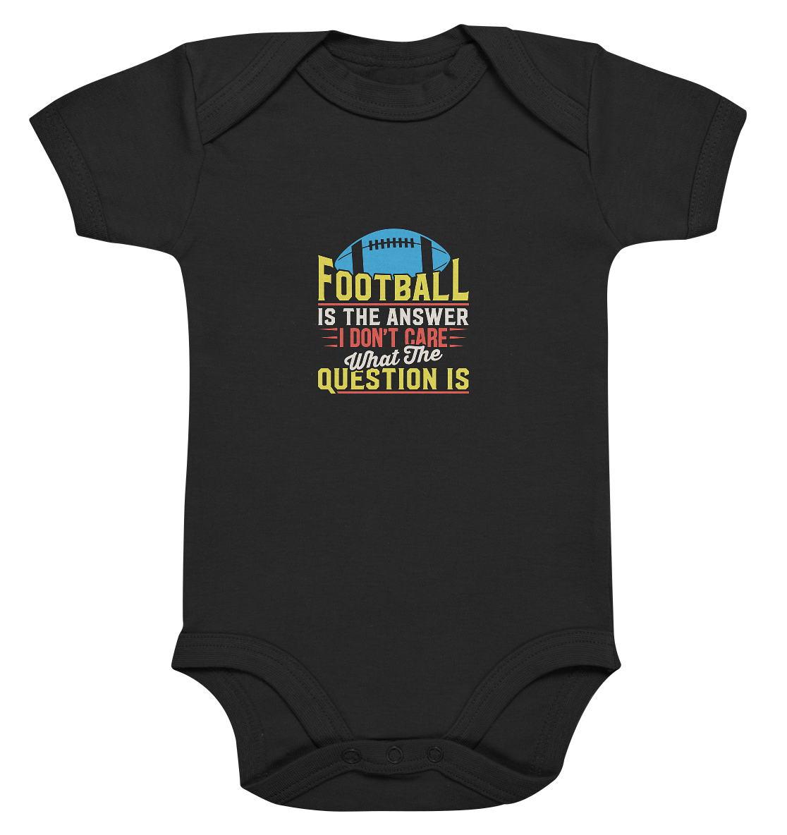 Football is the Answer - Organic Baby Bodysuite - Amfoo Shop