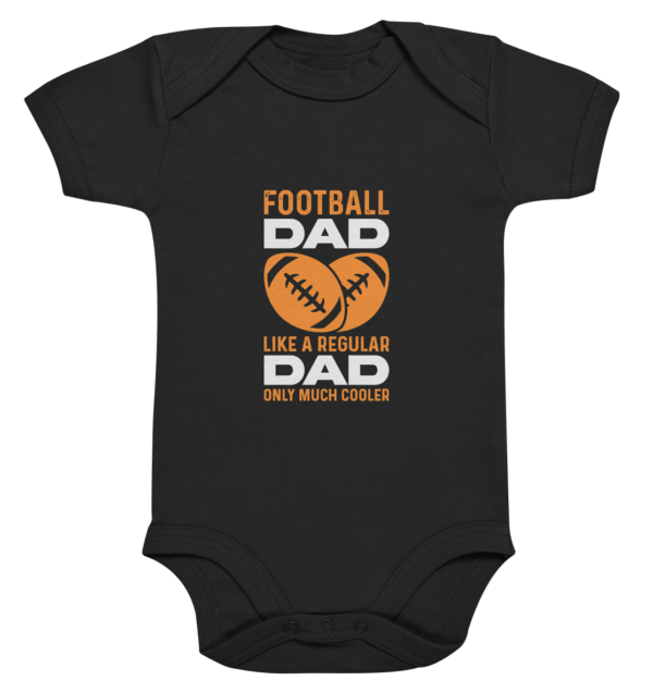 Football Dad Much Cooler - Organic Baby Bodysuite - Amfoo Shop