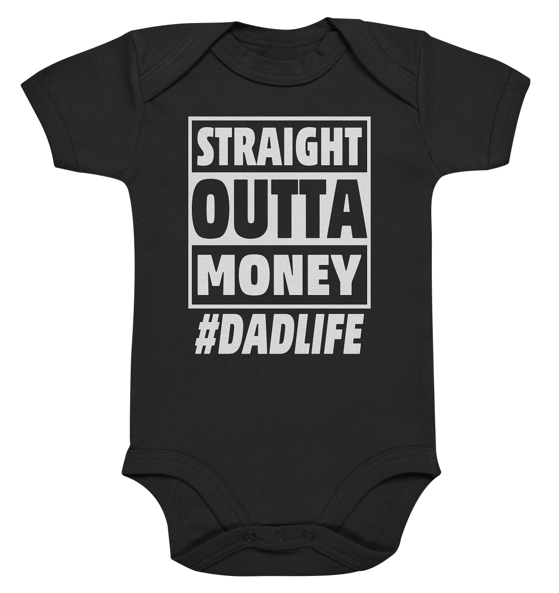 Straight Outta Money - Organic Baby Bodysuite - Amfoo Shop