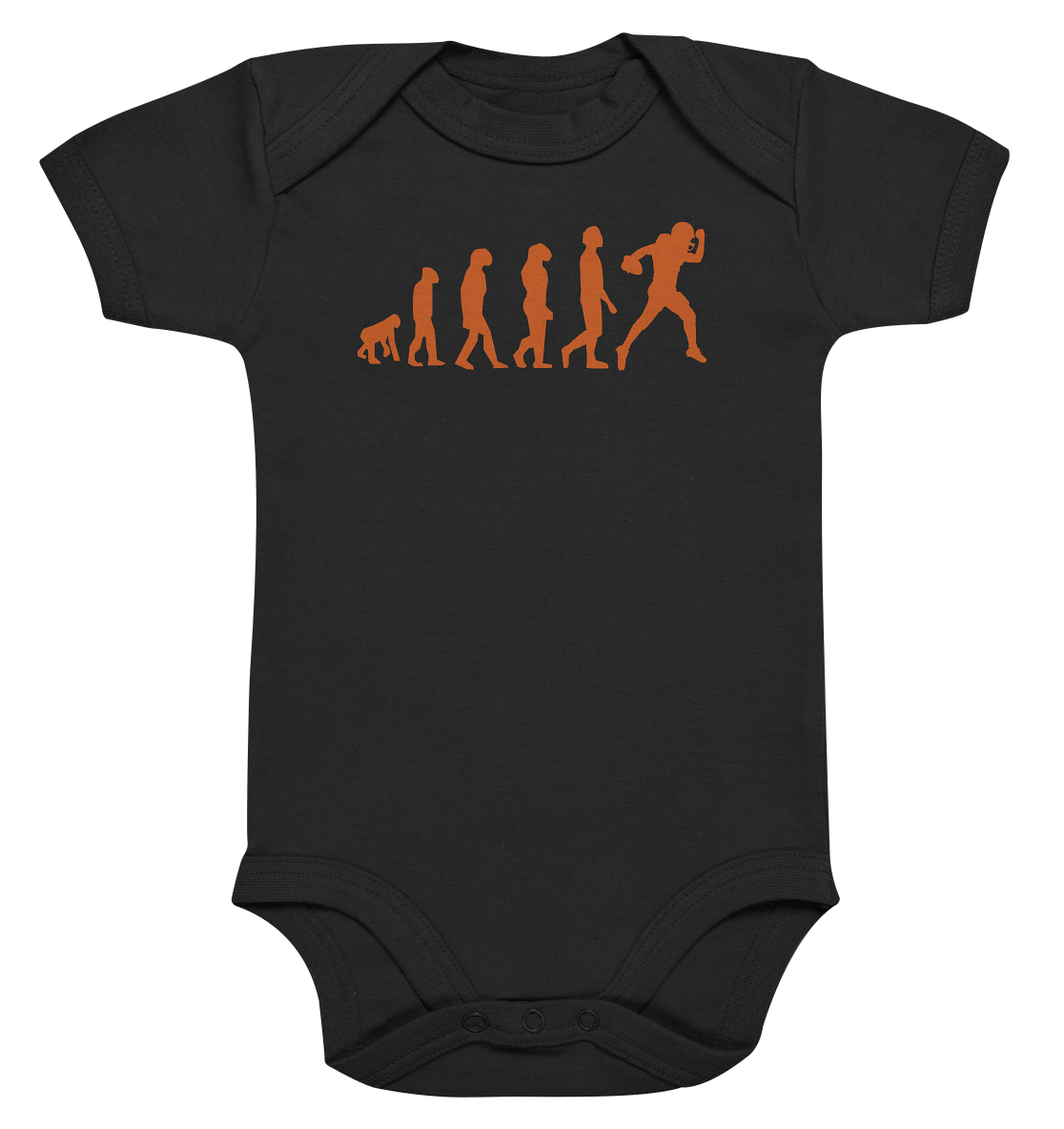 American Football Evolution - Organic Baby Bodysuite - Amfoo Shop