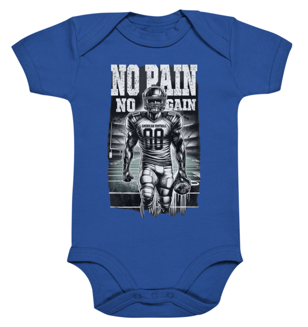 No Pain No Gain - Organic Baby Bodysuite - Amfoo Shop