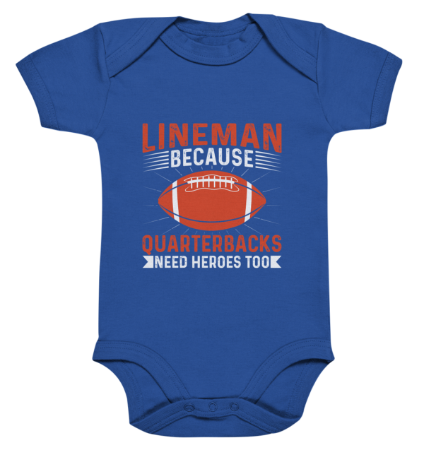 Lineman Quarterback Heroes - Organic Baby Bodysuite - Amfoo Shop