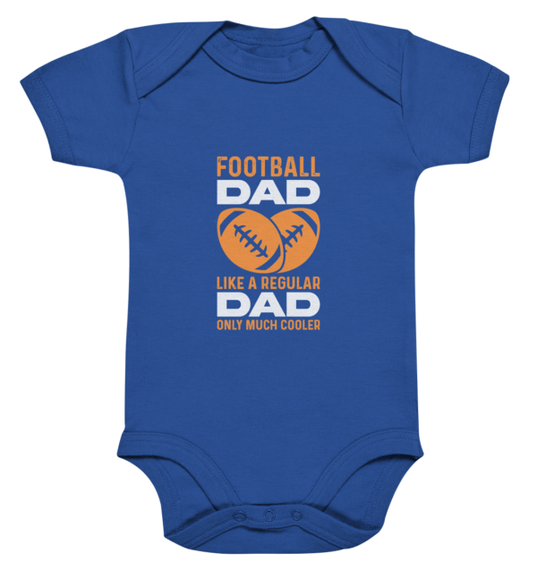 Football Dad Much Cooler - Organic Baby Bodysuite - Amfoo Shop