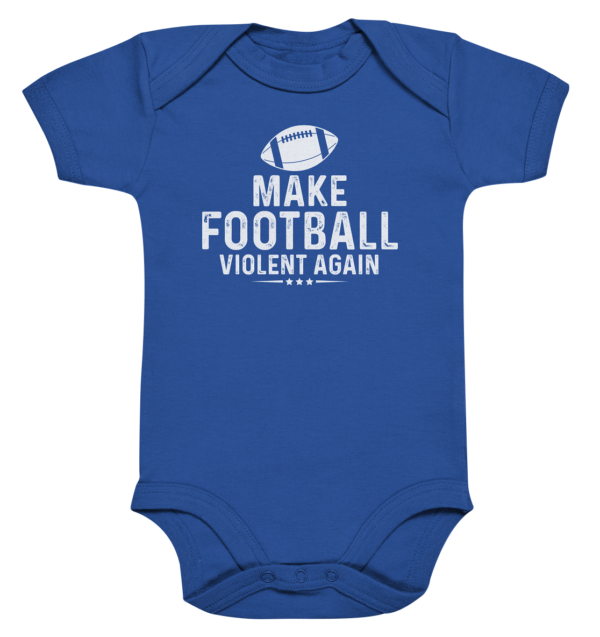 Make Football Violant again - Organic Baby Bodysuite - Amfoo Shop