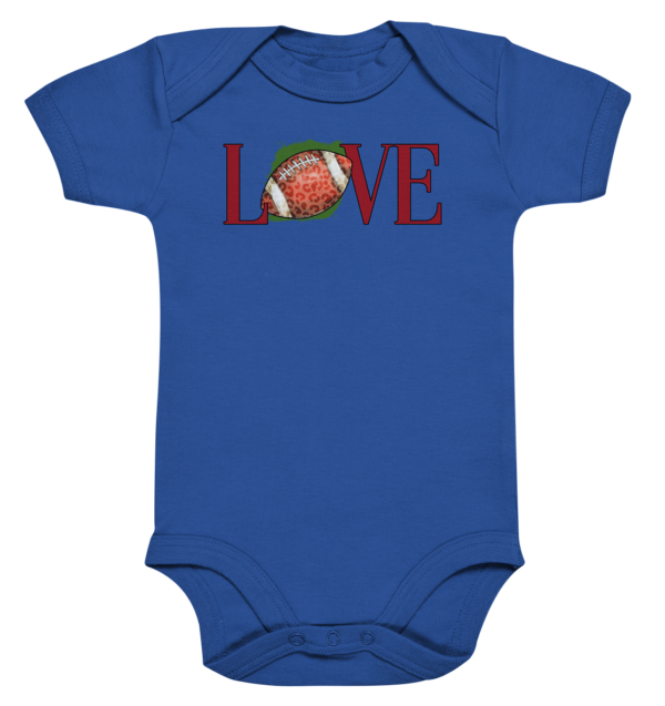 Football Love - Organic Baby Bodysuite - Amfoo Shop